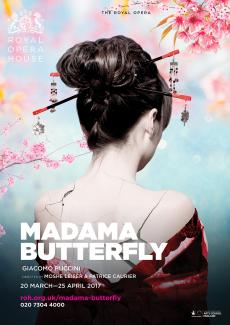 Madama Butterfly opera poster design by Damien Frost