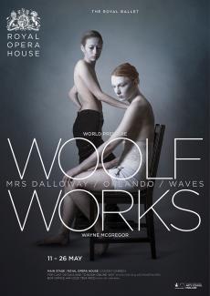 Woolf Works ballet poster design by Damien Frost