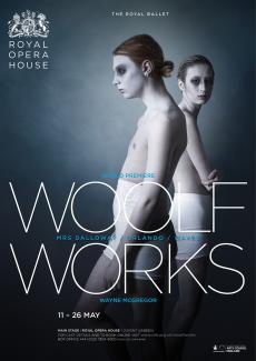 Woolf Works ballet poster design by Damien Frost