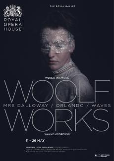 Woolf Works ballet poster design by Damien Frost