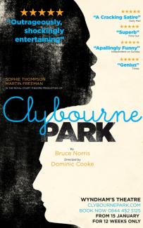 Clybourne Park theatre poster design by Damien Frost