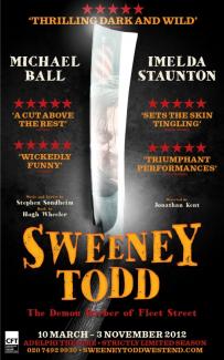 Sweeney Todd Theatre poster draft concept design by Damien Frost