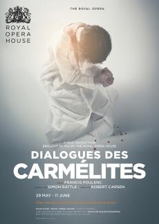 Dialogues des Carmélites opera poster design by Damien Frost