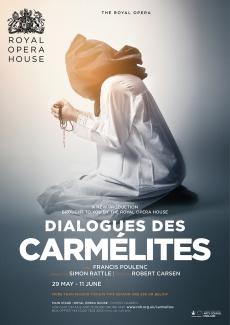 Dialogues des Carmélites opera poster design by Damien Frost