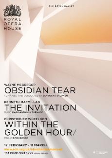 Obsidian Tear ballet concept poster design by Damien Frost