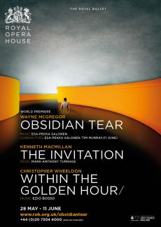 Obsidian Tear ballet concept poster design by Damien Frost