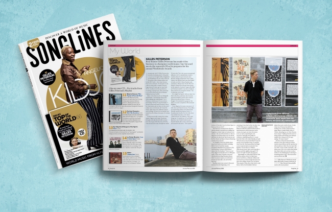 Songlines 66 cover and inside spread