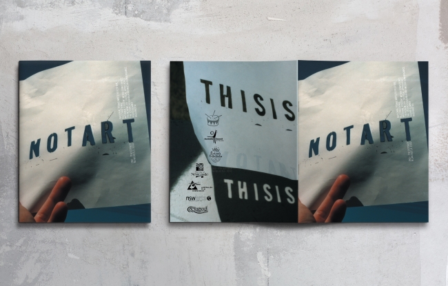 This is Not Art Festival programme cover